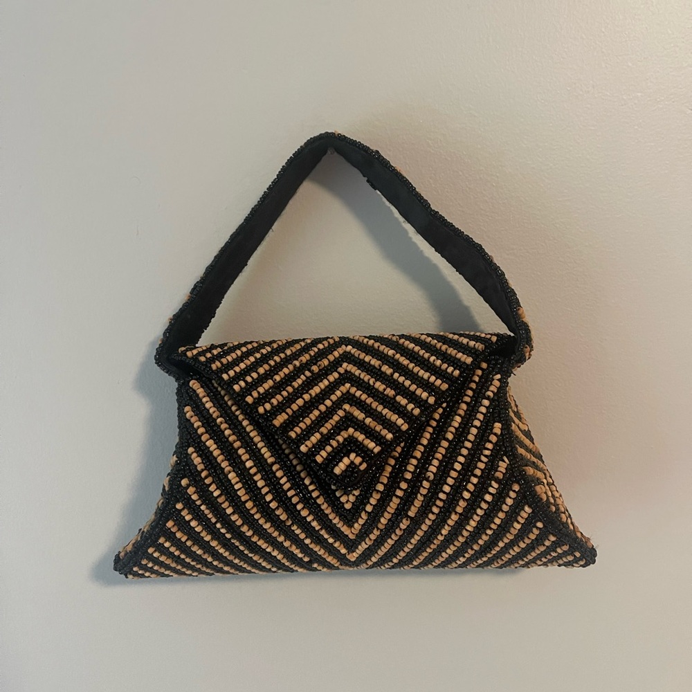 KC Malhan Boho Beaded Purse Handbag